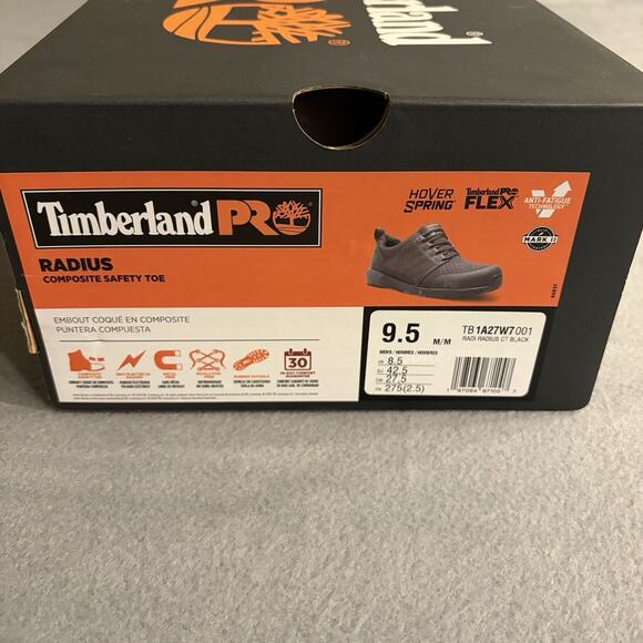 Timberland PRO Radius Mens Sz 9.5 Safety Comp Toe Non Slip Shoes TB0A28PT001 main image 5